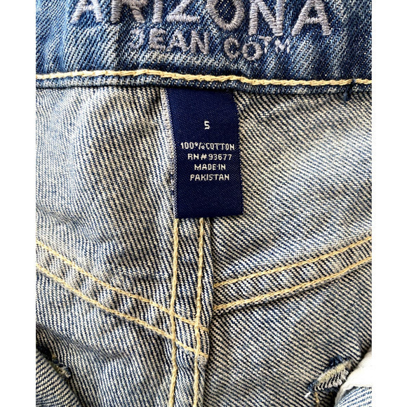 Arizona Jean Company Button Fly Denim Shorts - Picture 6 of 7